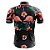 Camisa Ciclismo Floral Flamingo Preta Curta Bike Dry Fit Mtb - Imagem 2