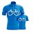 Conjunto Camisa Ciclismo Bike Forever Azul Pai E Filho Esportiva Uv Mtb - Imagem 1