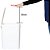 Lixeira plástica branca com sensor automático capacidade 15 litros Marca Tssaper TP15L - Imagem 8