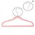pacote com 50un Cabide aveludado pequeno 33cm modelo CA33PK rosa pink - Imagem 5