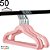 pacote com 50un Cabide aveludado pequeno 33cm modelo CA33PK rosa pink - Imagem 1