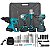 Kit Completo Ferramentas 4 em 1 Martelete + Esmerilhadeira angular + Parafusadeira + Chave de Impacto a Bateria 21V 3000mah Tssaper - Imagem 1