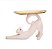 Escultura Gato C/ Bandeja Bege Relax 28x20cm - Imagem 2
