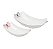 Cj. 2 Travessas Porcelana Borboletas 18x8cm e 24x11cm - Imagem 1