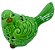 Pássaro Decorativo Cerâmica Verde 4180 - Imagem 2