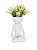 Vaso Cerâmica BOB Yoga M Branco - Imagem 1
