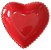 Coração Cerâmica Médio Vermelho 12,3 x 12, 3 - Imagem 1