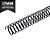 ESPIRAL PARA ENCADERNAÇÃO 17MM, PRETO, PARA 100 FLS, PACOTE C/ 100 UN - Imagem 6