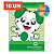 KIT 10 CADERNOS ALIBOMBOM BROCHURÃO, CAPA FLEXÍVEL, 60 FLS, PAUTA 123, VERDE - Imagem 1