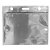 CRACHÁ, 7 x 10 CM, HORIZONTAL, TRANSPARENTE, COM PRESILHA, PLÁSTICO PP, BH-05, 50 UN - Imagem 2