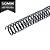 ESPIRAL PARA ENCADERNAÇÃO 50MM, PRETO, PARA 500 FLS, PACOTE 12 UN - Imagem 3