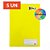 KIT 5 CADERNOS BROCHURÃO, CAPA DURA, 96 FLS, AMARELO, MÁXIMA, GRANDE - Imagem 1