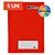 KIT 5 CADERNOS BROCHURÃO, CAPA DURA, 96 FLS, VERMELHO, MÁXIMA, GRANDE - Imagem 1