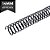 ESPIRAL PARA ENCADERNAÇÃO - 14MM PARA 85 FLS - 100 UN - PRETO - Imagem 3