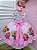 Vestido Infantil Patrulha Canina Rosa Cinto de Pérolas - Imagem 4
