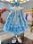 Vestido Infantil Azul Claro Jardim Encantado Luxo - Imagem 5