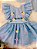 Romper Infantil Jardim Encantado Borboletas Azul Bebe + Asa 2 Peças - Imagem 2