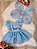 Romper Infantil Jardim Encantado Borboletas Azul Bebe + Asa 2 Peças - Imagem 1