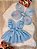 Romper Infantil Jardim Encantado Borboletas Azul Bebe + Asa 2 Peças - Imagem 3