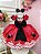 Vestido Minnie Vermelho Festa da Minnie Broche Luxo - Imagem 2