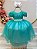 Vestido Infantil Verde Tule Renda Luxo Casamento - Imagem 6