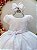 Vestido Infantil Branco Maquinetado Luxo - Imagem 2