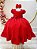 Vestido Infantil Vermelho Maquinetado Luxos - Imagem 6