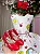Vestido Marie Lapis Aquarela ABC Branco e Vermelho - Imagem 4