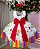 Vestido Marie Lapis Aquarela ABC Branco e Vermelho - Imagem 5
