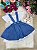 Vestido Infantil Salopete Branco e Azul Virginia - Imagem 6