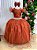 Vestido Infantil Longo Festa Luxo Terracota Amanda - Imagem 1
