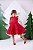 Vestido Infantil Vermelho Cerejinha Blogueirinha - Imagem 8