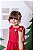 Vestido Infantil Vermelho Cerejinha Blogueirinha - Imagem 7