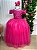 Vestido Infantil Dama de Honra Festa Rosa Pink Longo Formatura - Imagem 6