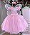 Vestido Jardim Encantado Rosa Bebe Borboleta Branca - Imagem 8