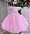 Vestido Jardim Encantado Rosa Bebe Borboleta Branca - Imagem 2