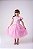 Vestido Jardim Encantado Rosa Bebe Borboleta Branca - Imagem 1