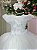 Vestido Jardim Encantado Branco Apliques em Borboletas - Imagem 9