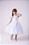 Vestido Jardim Encantado Branco Apliques em Borboletas - Imagem 1