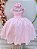 Vestido Infantil Rosa Claro Busto Renda Damas Longo Luxo - Imagem 1