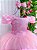 Vestido Dama da Honra Rosa Longo Babadinho - Imagem 5