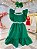 Vestido Infantil Verde Luxo Com Pérolas Festas Daminhas - Imagem 1