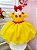Vestido Infantil Princesa Bela e a Fera Amarelo com Flores - Imagem 5