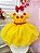 Vestido Infantil Princesa Bela e a Fera Amarelo com Flores - Imagem 5