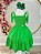 Vestido Infantil Primavera Verão Verde Bandeira de Alça e Bordado - Imagem 7