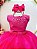 Vestido Infantil Damas de Honra Longo Pink Strass e Pérolas - Imagem 5