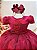 Vestido Infantil Marsala Tule Renda Metalizada Casamento - Imagem 5