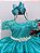 Vestido Infantil Verde Rendado Casamento Damas Luxo Pérolas - Imagem 5