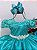 Vestido Infantil Verde Rendado Casamento Damas Luxo Pérolas - Imagem 4