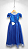 Vestido Infantil Azul Royal Longo Damas C/ Renda Casamento - Imagem 2